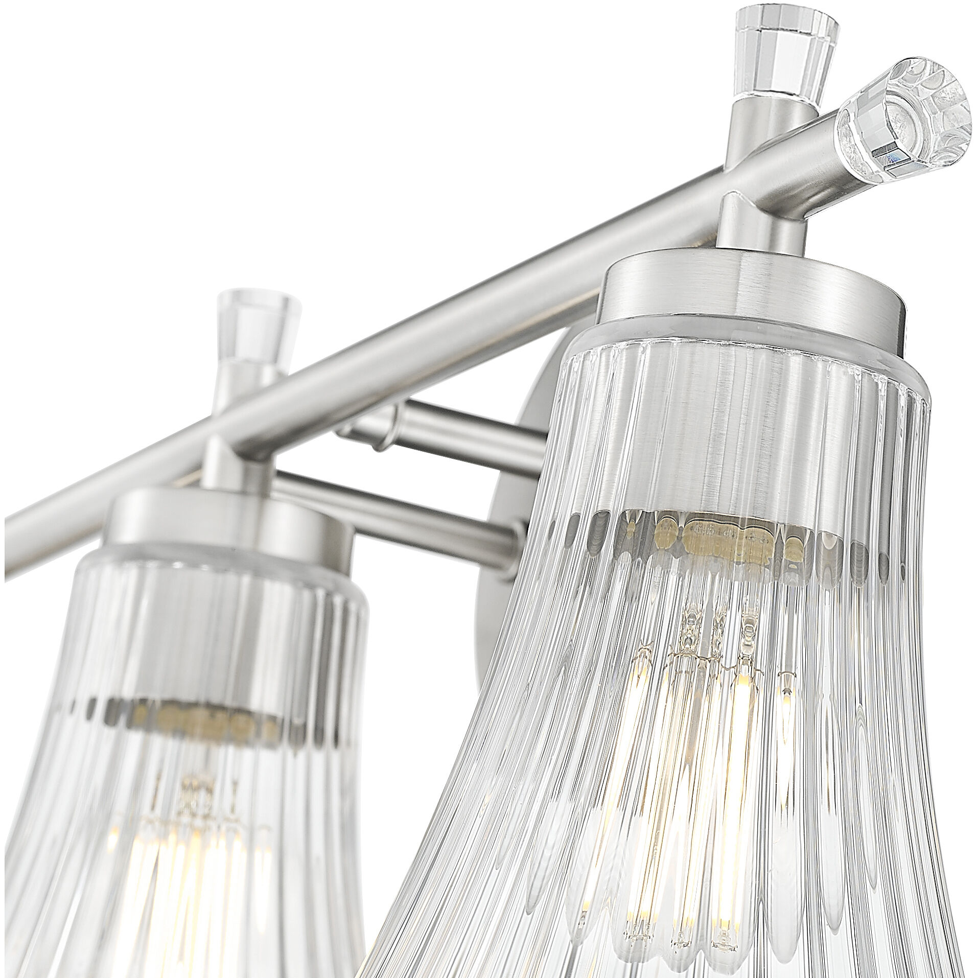 Belle 3 Light 24 inch Brushed Nickel Bath Vanity Light Wall Light