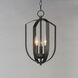 Provident 3 Light 10 inch Black Chandelier Ceiling Light