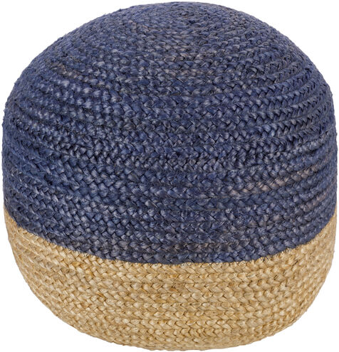 Kona 16 inch Dark Blue Pouf, Cylinder