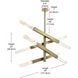 Ari 8 Light 13.5 inch Satin Gold Pendant Ceiling Light
