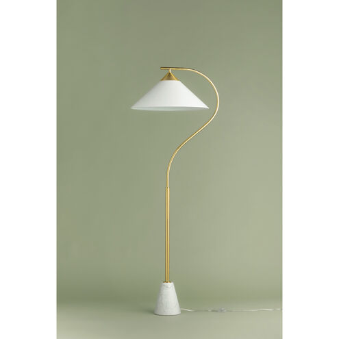 Bianca 63 inch 25.00 watt Aged Brass Floor Lamp Portable Light