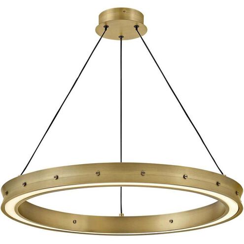 Althea LED 26 inch Lacquered Brass Chandelier Ceiling Light