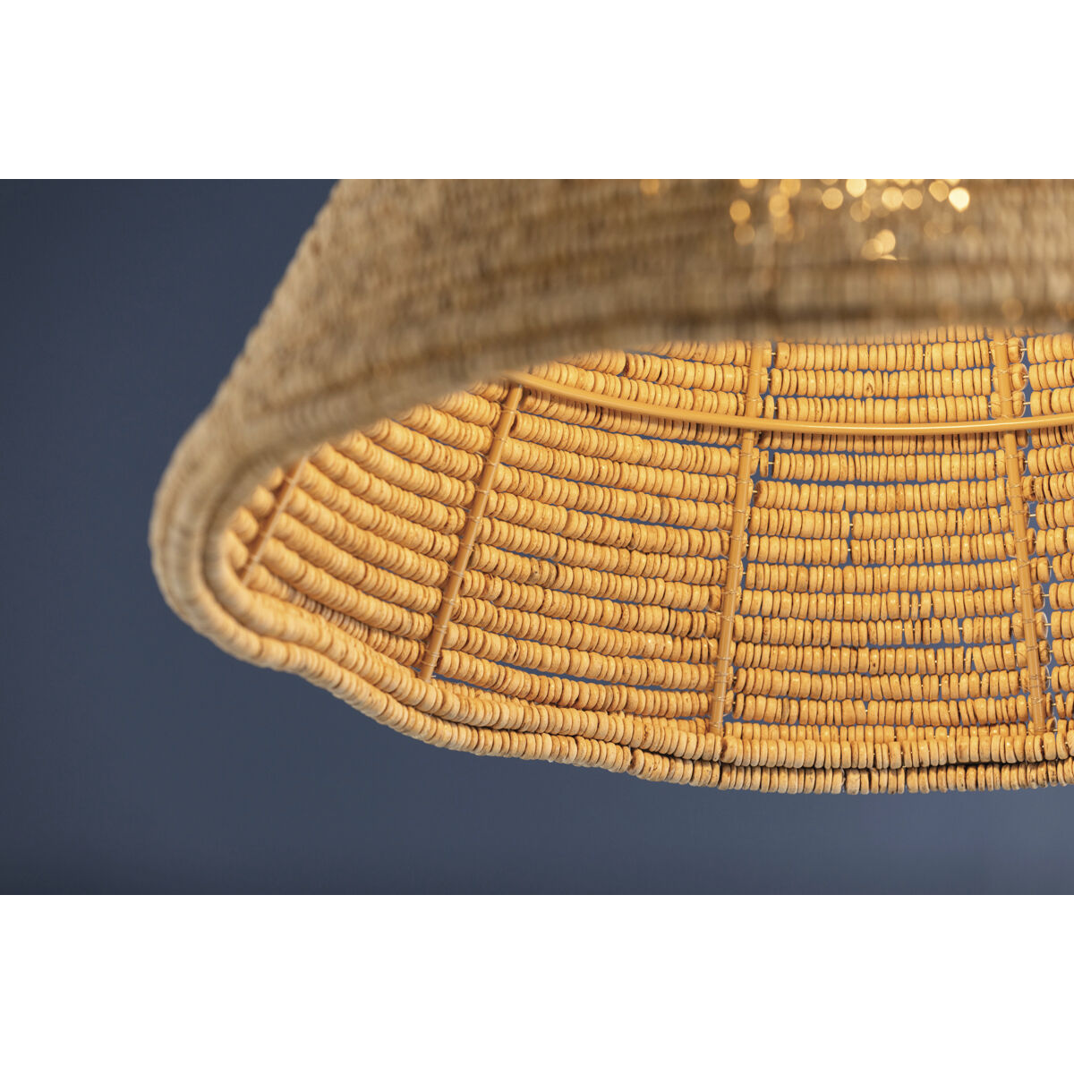 Tallman 1 Light 20 inch Vintage Gold Leaf Pendant Ceiling Light