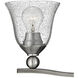 Bolla 4 Light 35.75 inch Brushed Nickel Vanity Light Wall Light in Clear Seedy