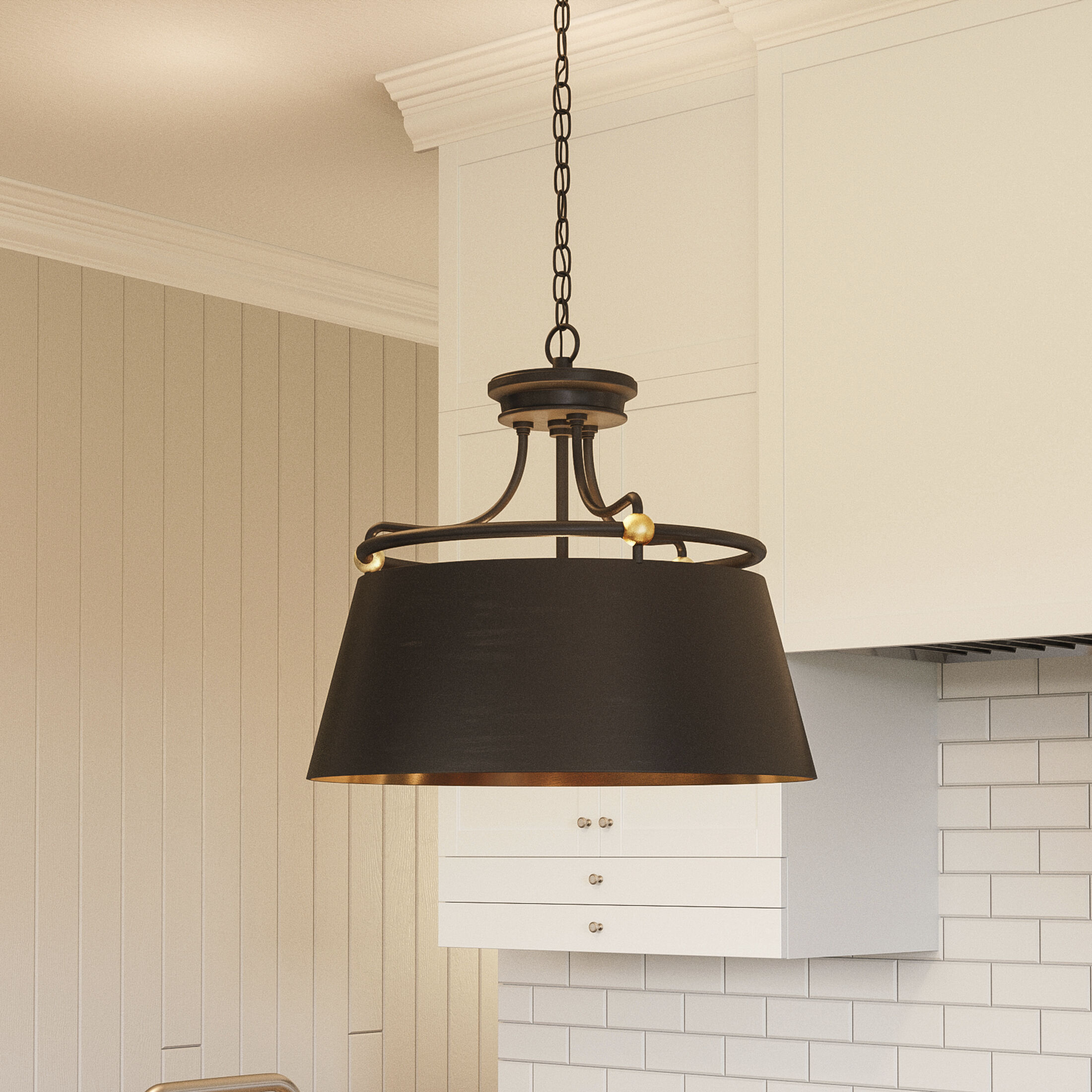 Fairview 3 Light 18 inch Western Bronze Pendant Ceiling Light