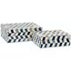 Essentials 7 inch Blue/White Decorative Box