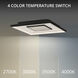 Pinpoint LED 16.38 inch Black Flush Mount Ceiling Light in 2700K, dweLED