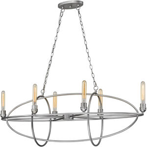 Persis 6 Light 15 inch Old Silver Chandelier Ceiling Light