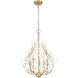 Claudine 5 Light 24 inch Modern Gold Chandelier Ceiling Light