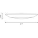 Stella 120V LED 9.37 inch White Disc Light