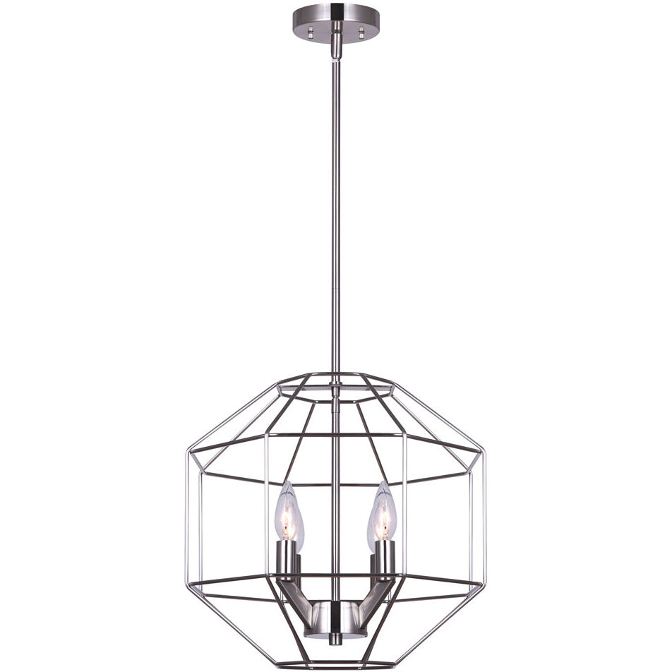 Alix 4 Light 16 inch Brushed Nickel Chandelier Ceiling Light