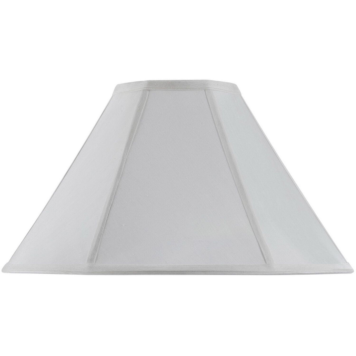 Coolie White 17 inch Shade Spider, Vertical Piped Basic