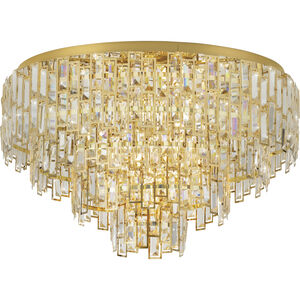Calmeilles 10 Light 30.79 inch Brass Flush Mount Ceiling Light