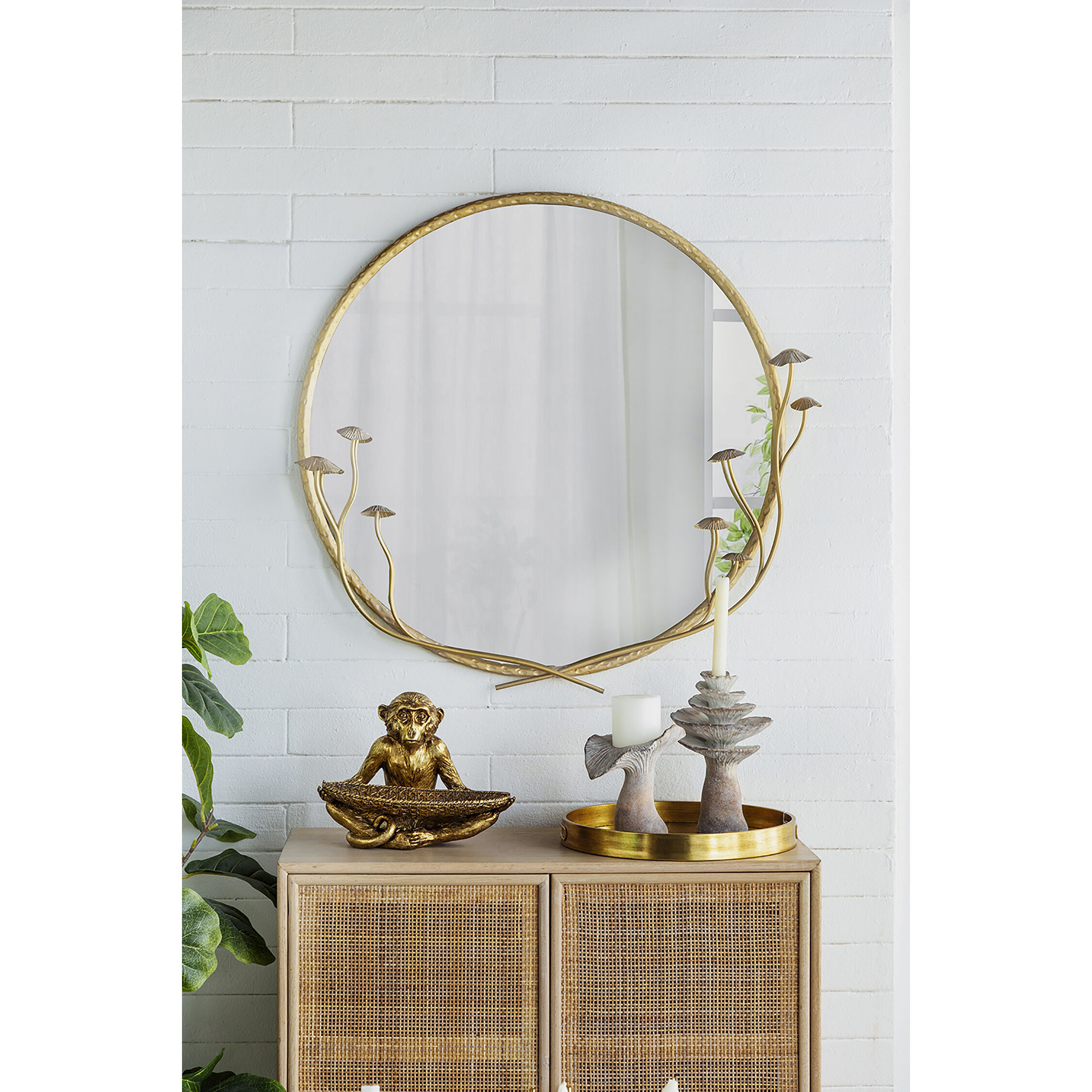 Cement 10 X 6.3 inch Candle Holder