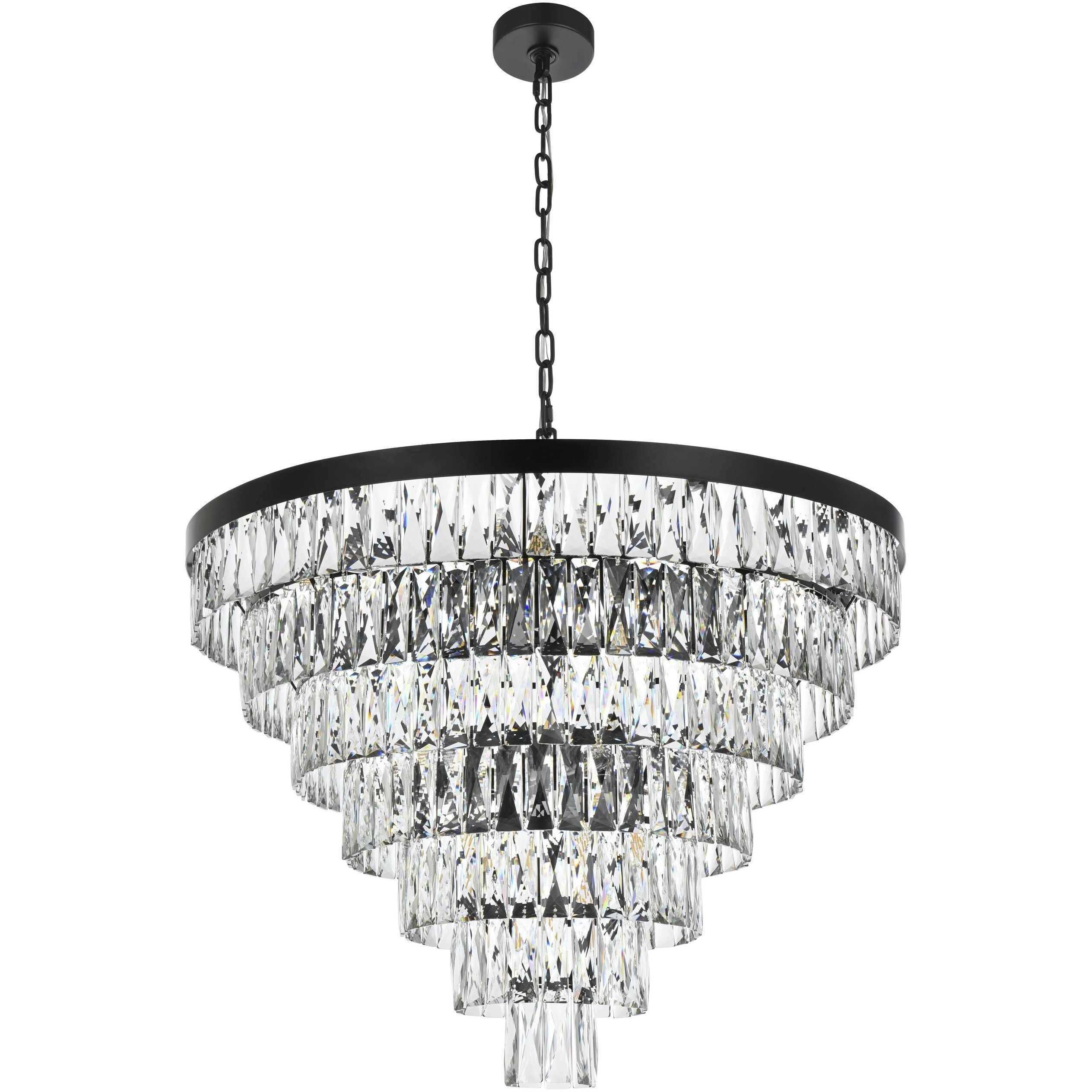 Josephine 25 Light 32 inch Black Chandelier Ceiling Light