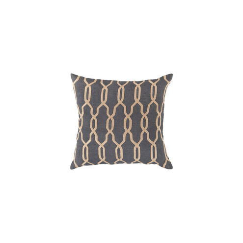 Gates 18 X 18 inch Navy and Beige Throw Pillow