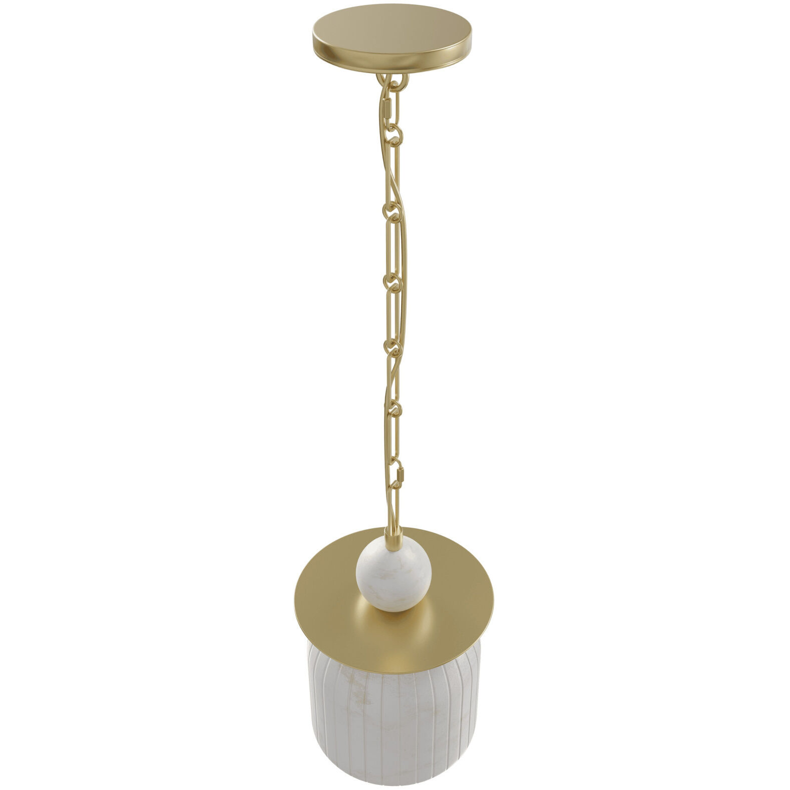 Westwood LED 8 inch Brushed Brass Pendant Ceiling Light