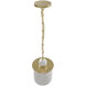 Westwood LED 8 inch Brushed Brass Pendant Ceiling Light