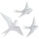 July White Glossy Statue, Set of 3
