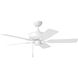 Linden Outdoor 44 44 inch Matte White Indoor/Outdoor Ceiling Fan