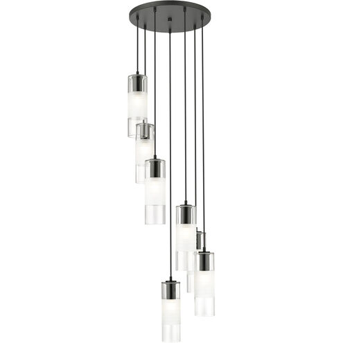 Alton 7 Light 18 inch Matte Black Chandelier Ceiling Light