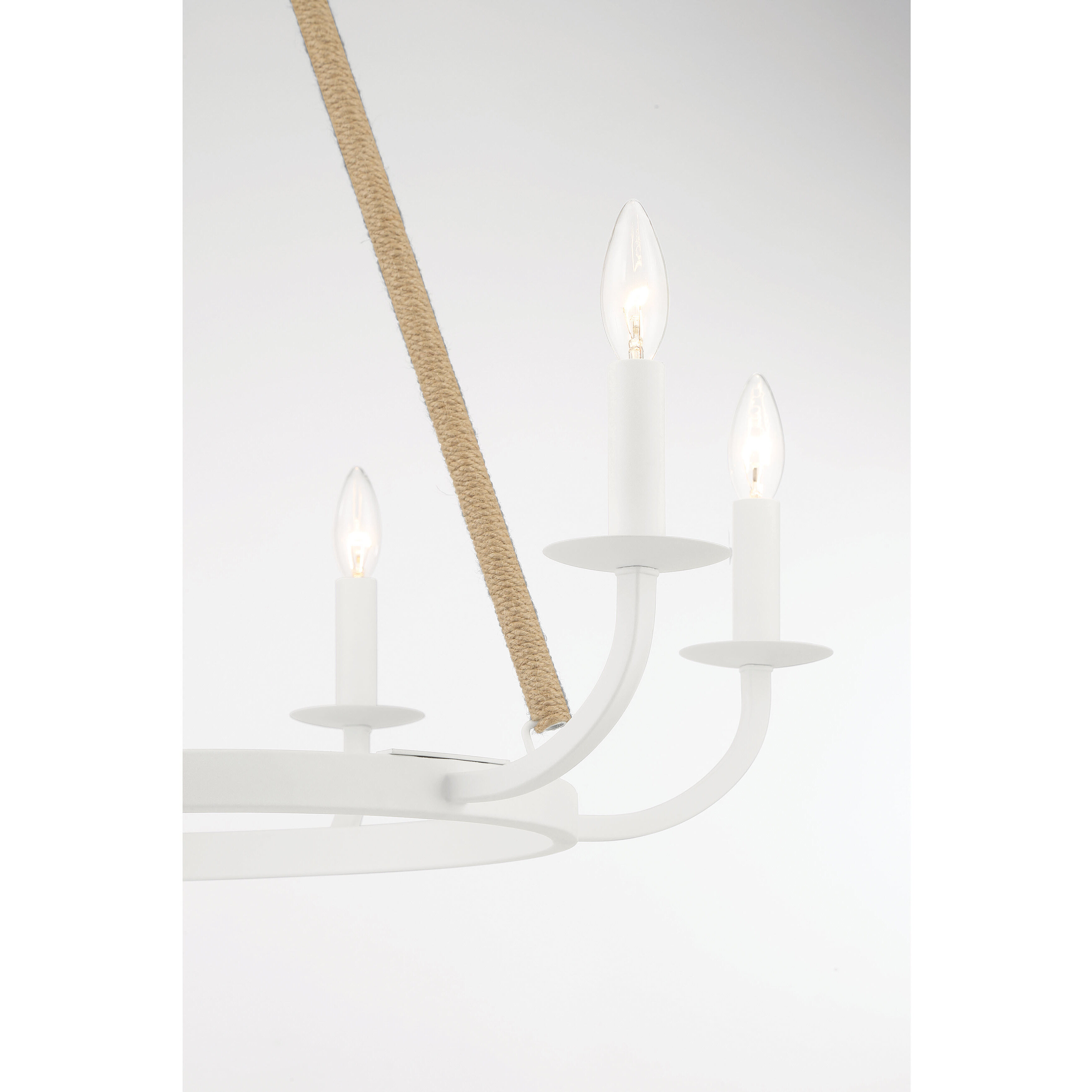 Lanton 8 Light 34 inch Sand White Chandelier Ceiling Light