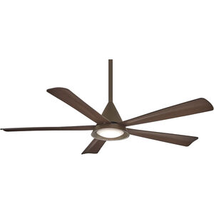 Cone 54 inch Oil Rubbed Bronze with Medium Maple Blades Outdoor Ceiling Fan