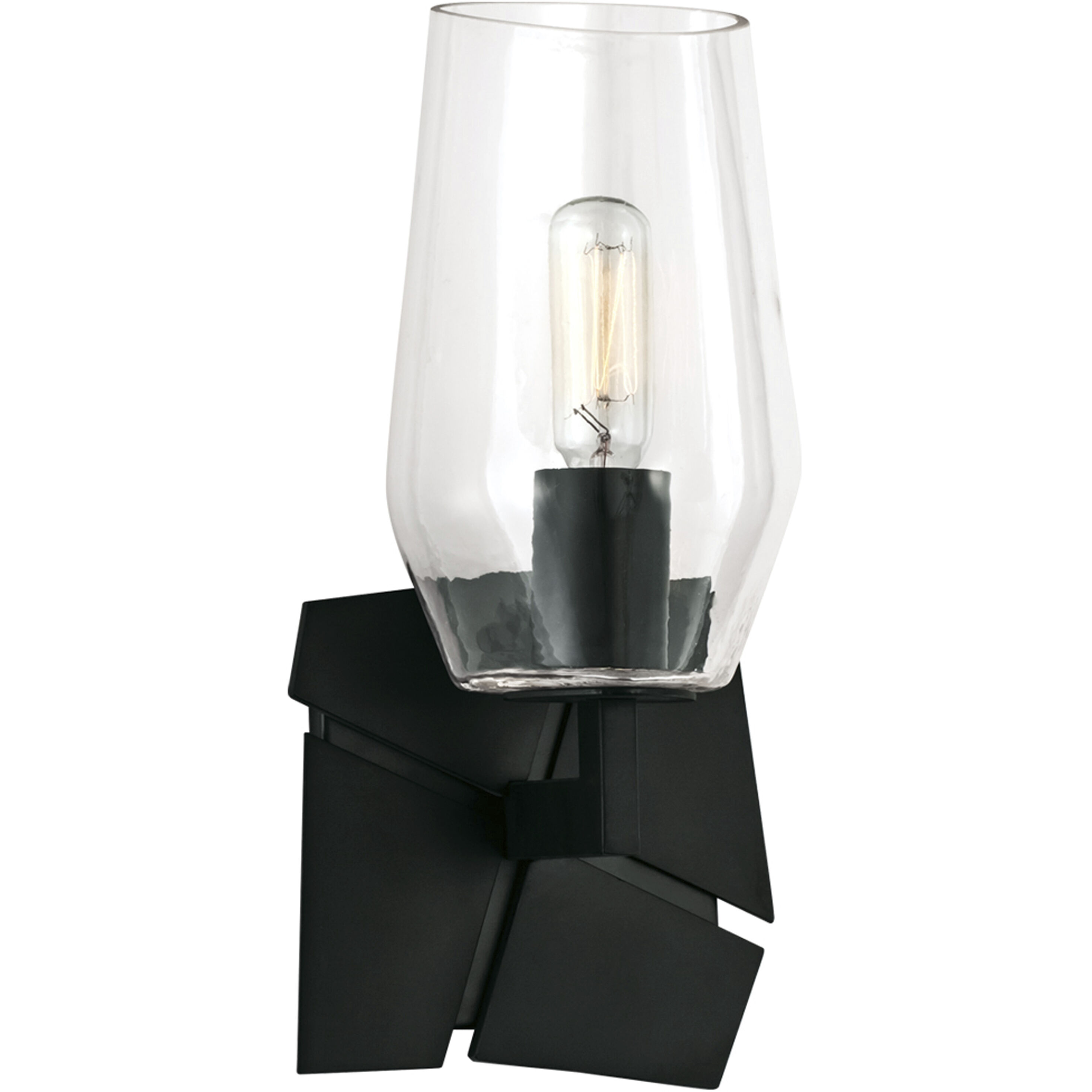 Gaia Sconce Wall Light in Acid Dipped Black