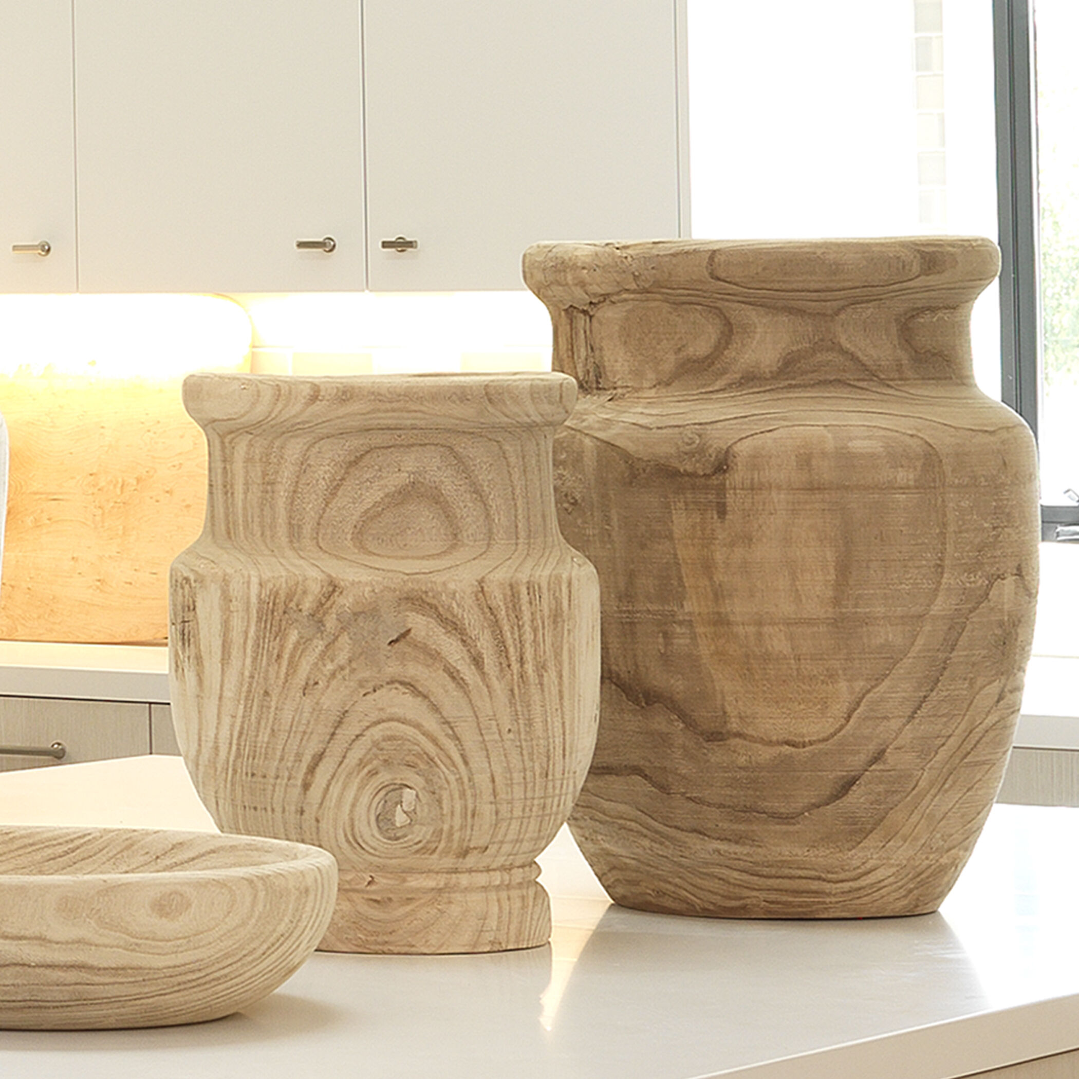 Laguna 17.75 X 13.5 inch Wooden Vase