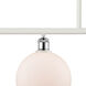 Ballston Athens LED 48 inch White and Polished Chrome Island Light Ceiling Light in Matte White Glass