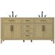 Virginia 72 X 35 inch Honey Brown Bathroom Vanity Cabinet