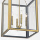 Herrick 4 Light 18 inch Luxe Gold and Navy Chandelier Ceiling Light