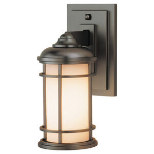 Lighthouse 1 Light 11.13 inch Burnished Bronze Outdoor Wall Lantern, Small