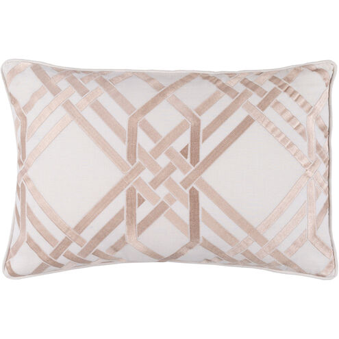 Pagoda 20 inch Metallic - Champagne, White Pillow Kit