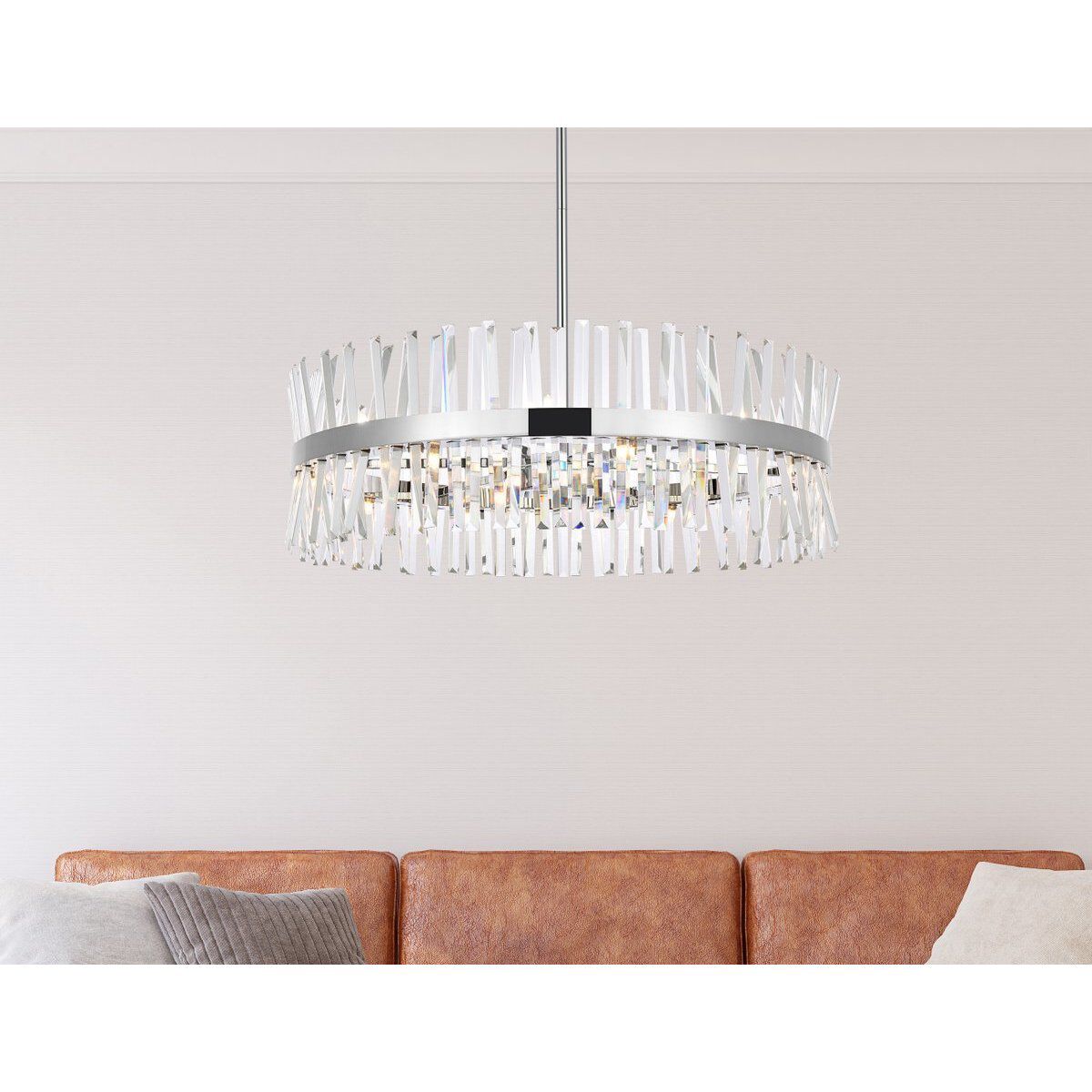 Serephina 16 Light 36 inch Chrome Chandelier Ceiling Light