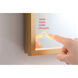 Pier 30 X 20 inch Brass LED Mirror