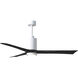 Atlas Patricia-3 60 inch Gloss White with Matte Black Blades Ceiling Fan, Atlas