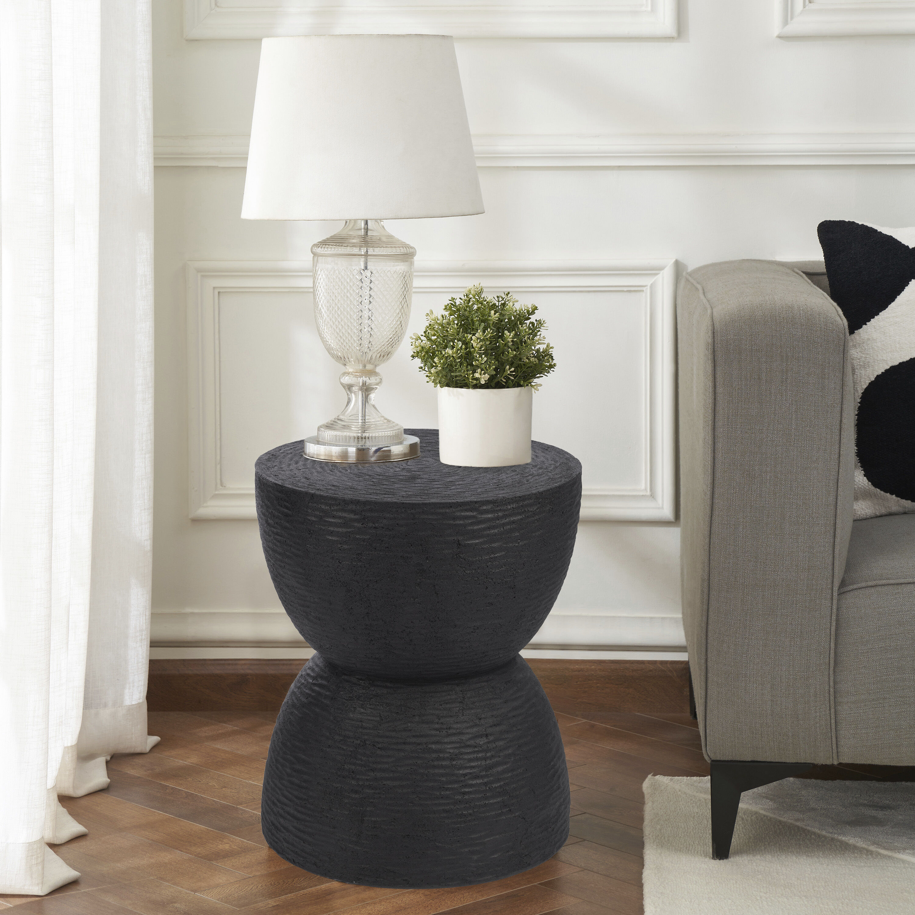 Ravekkio 18.11 X 15.15 inch Black Table