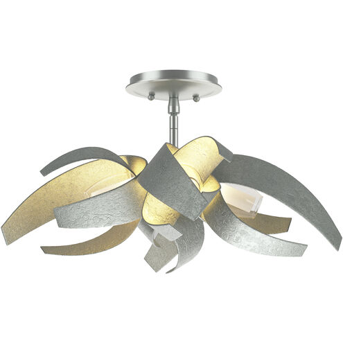 Corona 4 Light 19.6 inch Vintage Platinum Semi-Flush Ceiling Light