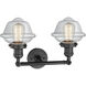 Franklin Restoration Small Oxford LED 17 inch Oil Rubbed Bronze Bath Vanity Light Wall Light in Clear Glass, Franklin Restoration