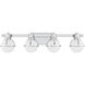 Pierce 4 Light 32 inch Chrome Bathroom Vanity Light Wall Light