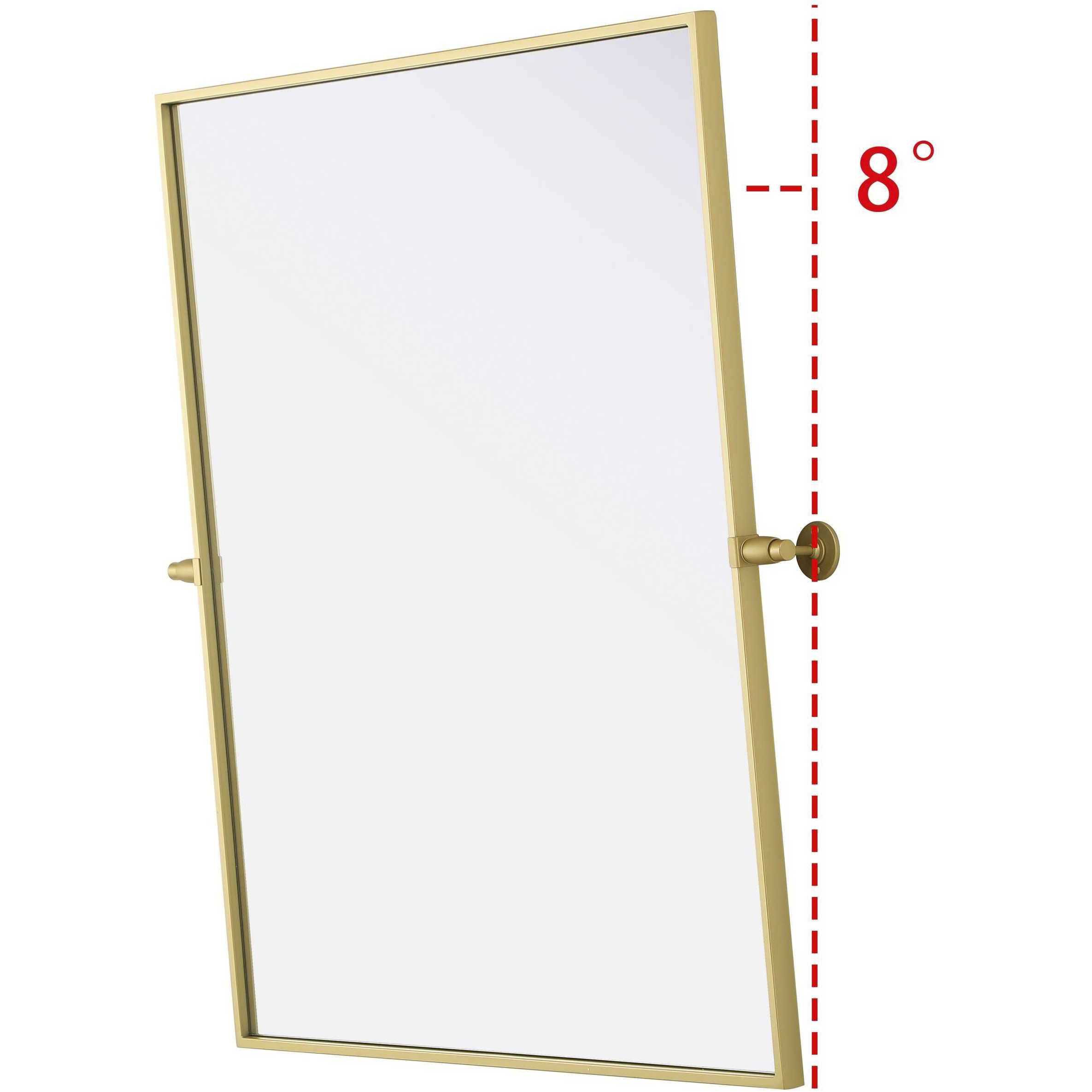 Amoura 36 X 30 inch Brass Mirror
