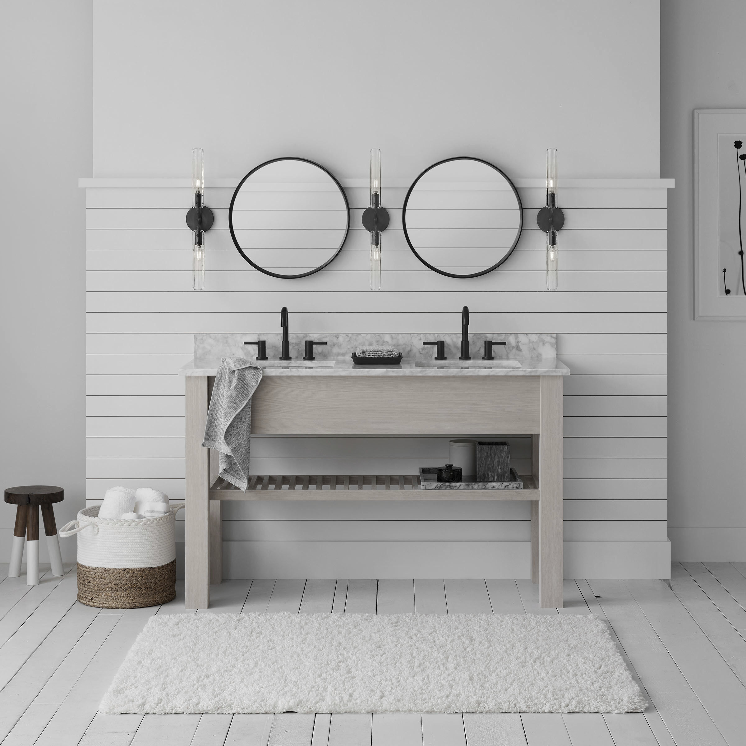 AERIN Casoria LED 4.75 inch Bronze Linear Bath Sconce Wall Light