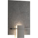 Hubbardton Forge Aperture 1 Light 8.1 inch Black ADA Sconce Wall Light in White Art 217510-1024 - Open Box