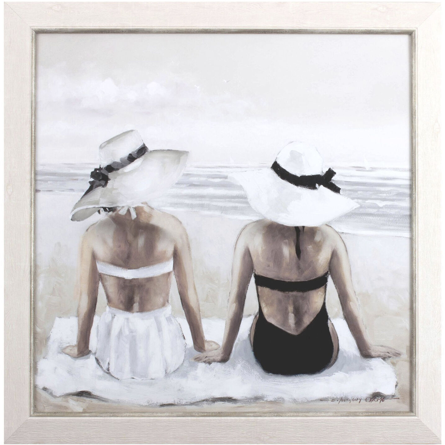 Waterside Neutral and Black and White Framed Art, Propac