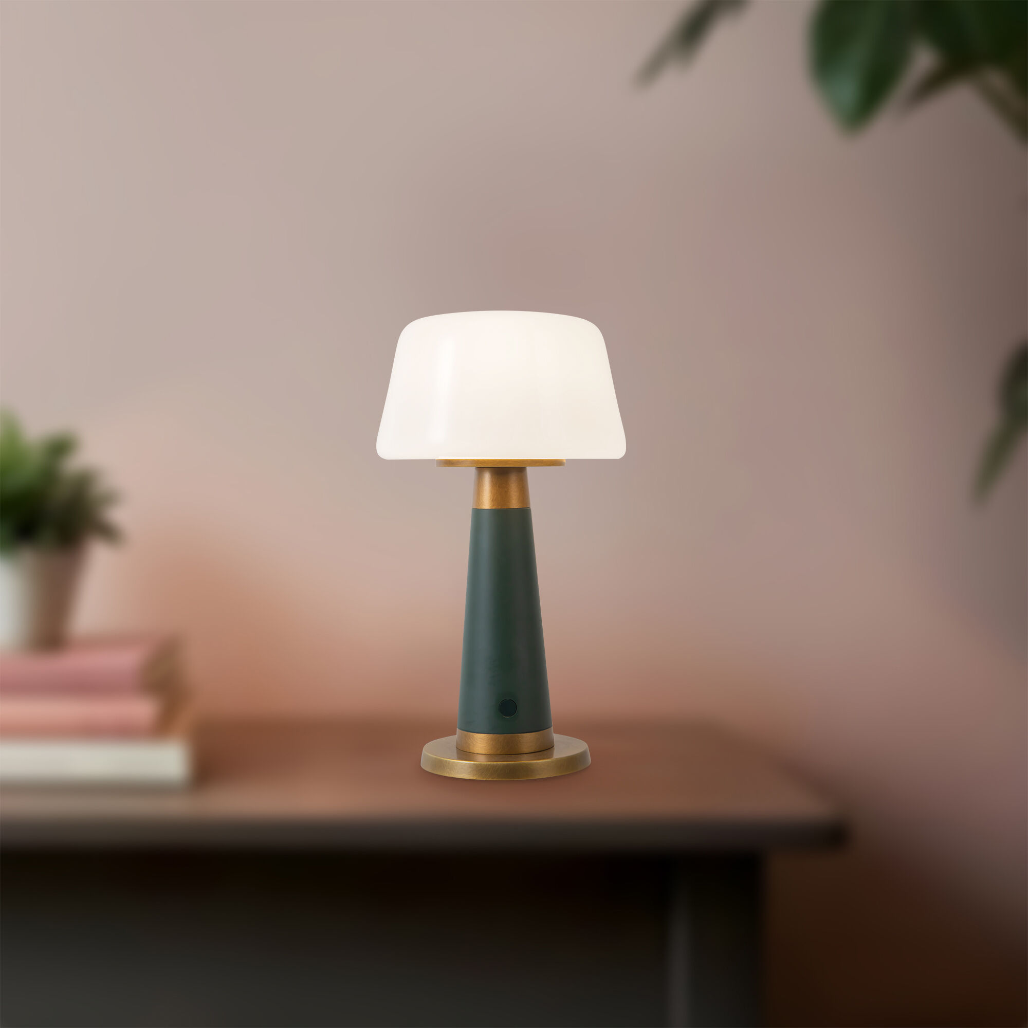 Clemence 10.5 inch 3 watt Pine Green Table Lamp Portable Light