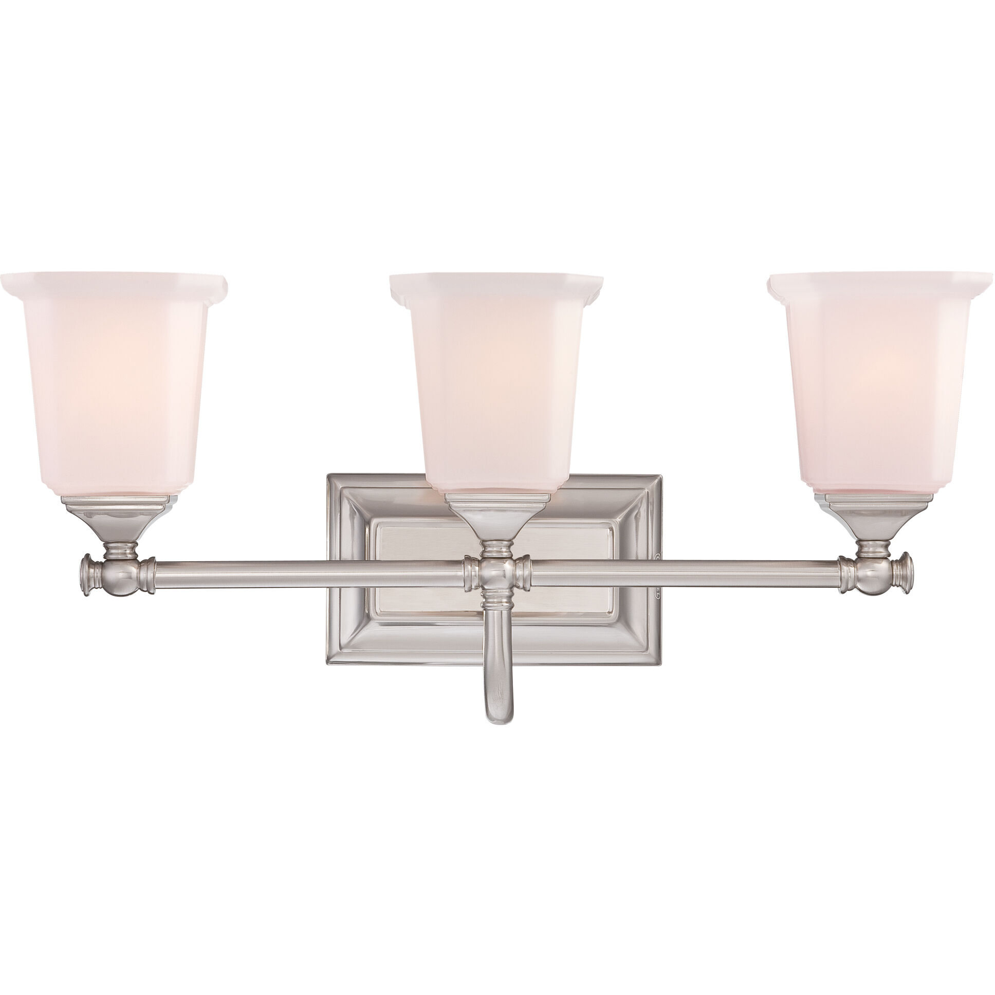 Nicholas 3 Light 22 inch Brushed Nickel Bath Light Wall Light