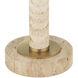 Miles 21.75 inch 7 watt Natural and Polished Brass Table Lamp Portable Light