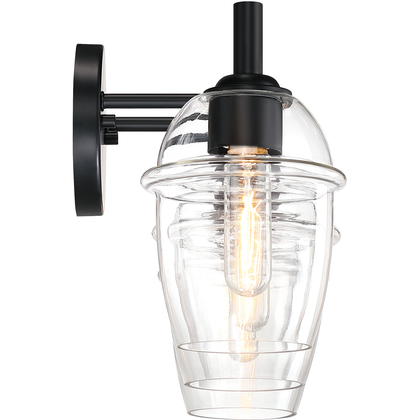 Summer Jazz 3 Light 24 inch Matte Black Vanity Light Wall Light