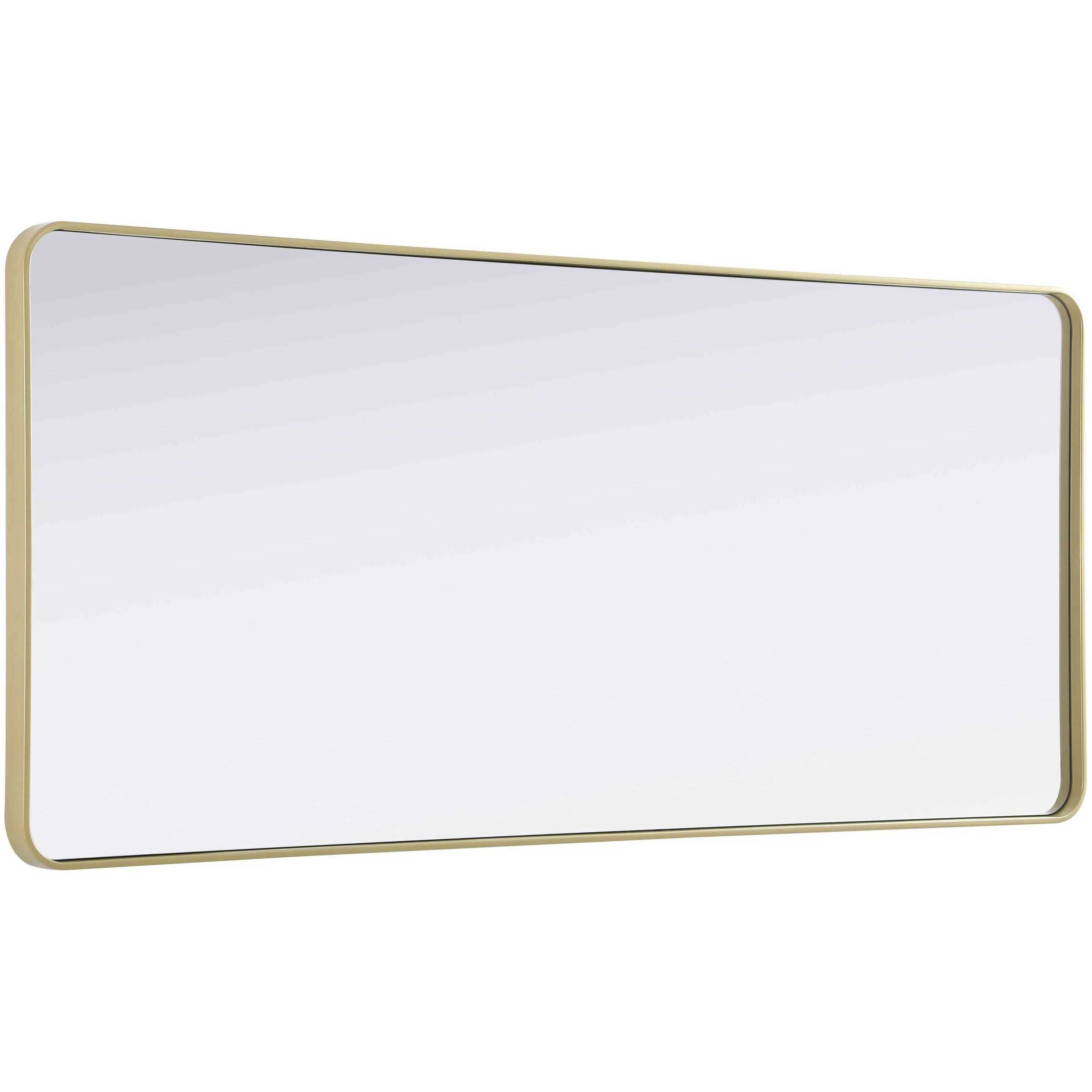 Remy 72 X 32 inch Brass Mirror